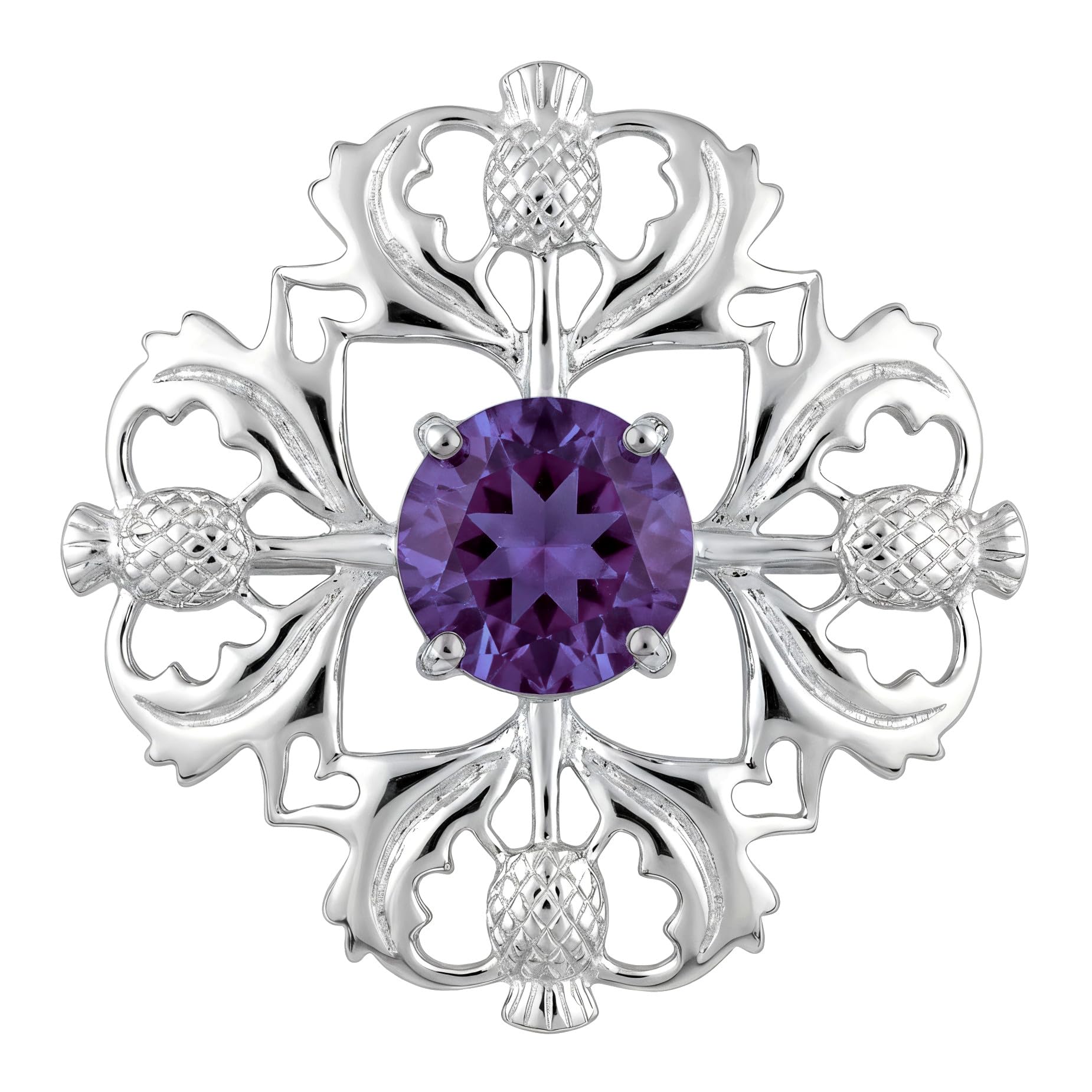 Silberne Distelbrosche