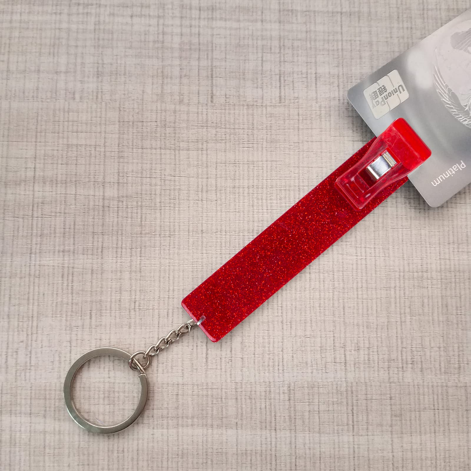 XIANGXING Credit Card Puller, Debit Bank Card Grabber for Long Nails ATM Keychain Women