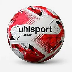 Bola de Futebol Campo Uhlsport Score Branco/Preto/Vermelho Tamanho 5