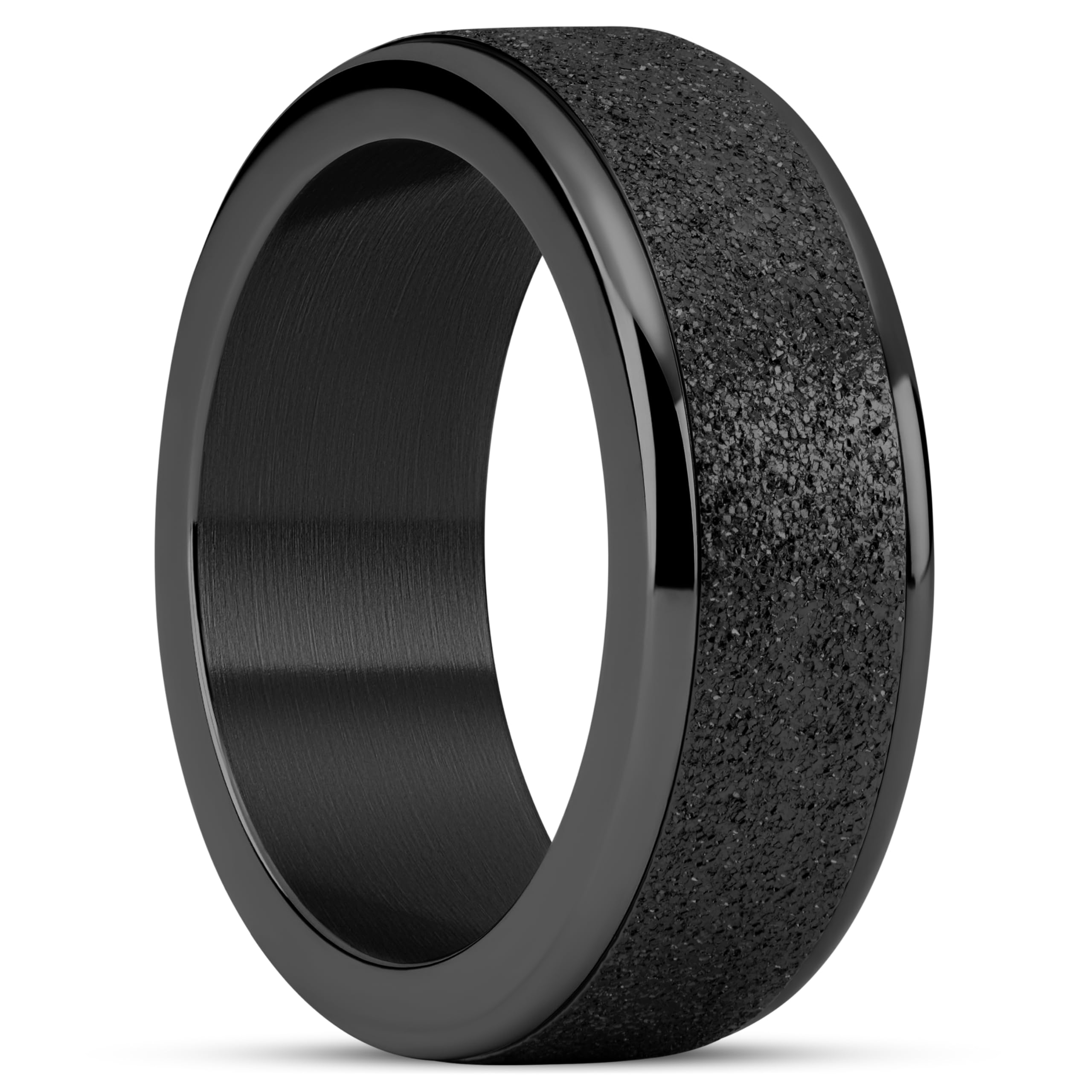 Trendhim, anello fidget da uomo, in acciaio inossidabile, acciaio inossidabile 316L e rivestimento PVD, design danese, fidget spinner, vari disegni e finiture