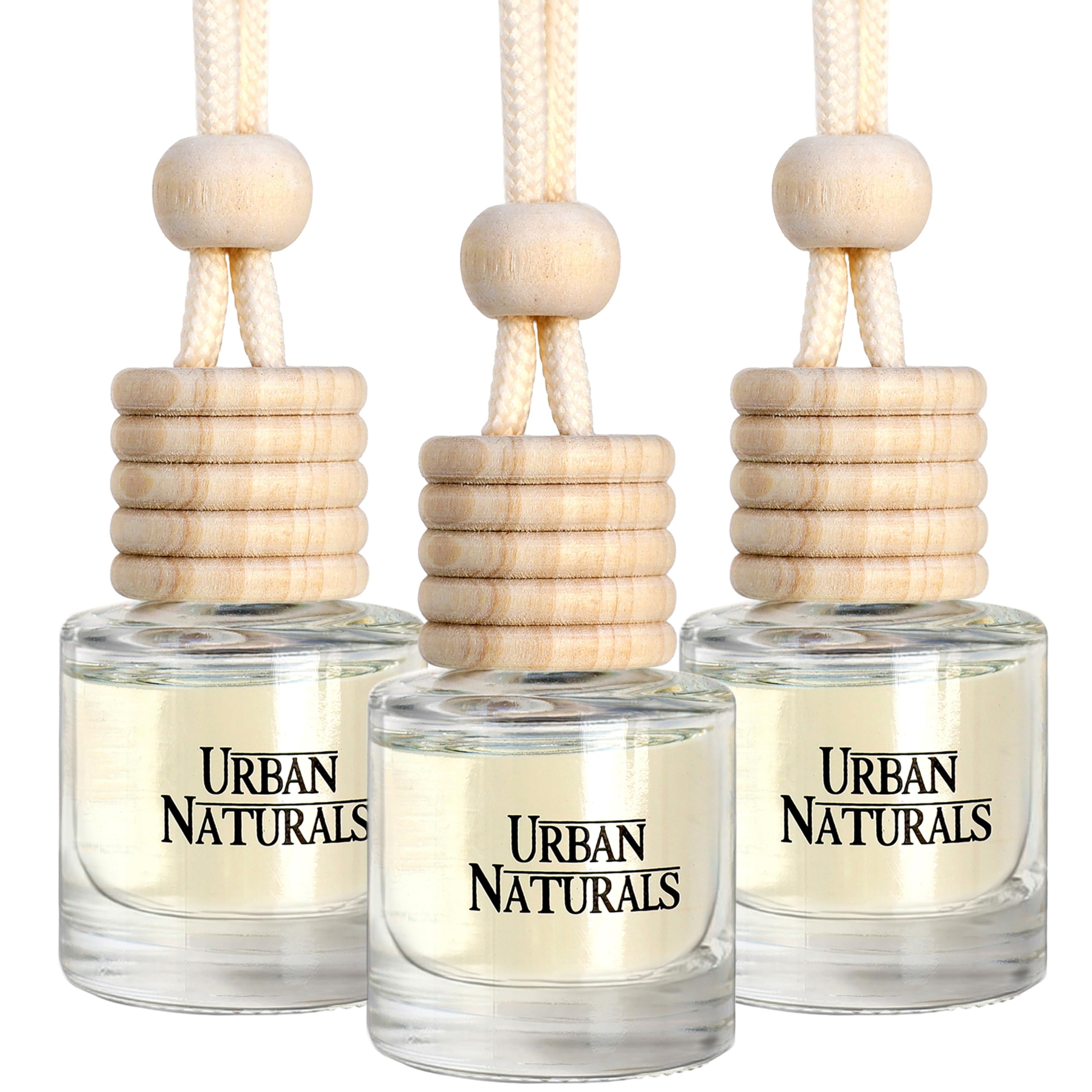 Urban Naturals Car Air Freshener Hanging + Vent Clip, Vanilla Toasted Macadamia '71 Scent Diffuser, Long Lasting Car Fresheners Made in USA, Auto