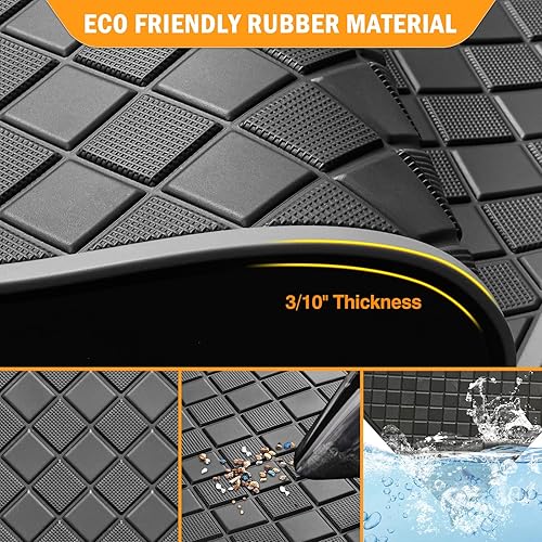 Vista 24 de Golf Cart Floor Mat for Yamaha,Customize Non-Slip Full Coverage Liner Matt Replacement Fits to Yamaha G29/Drive, Drive2,Adventurer,QuieTech