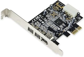 Syba SY-PEX30016 3 Port IEEE 1394 Firewire 1394B & 1394A PCIe 1.1 x1 Card TI XIO2213B Chipset Requires Legacy Driver for Windows 8 10