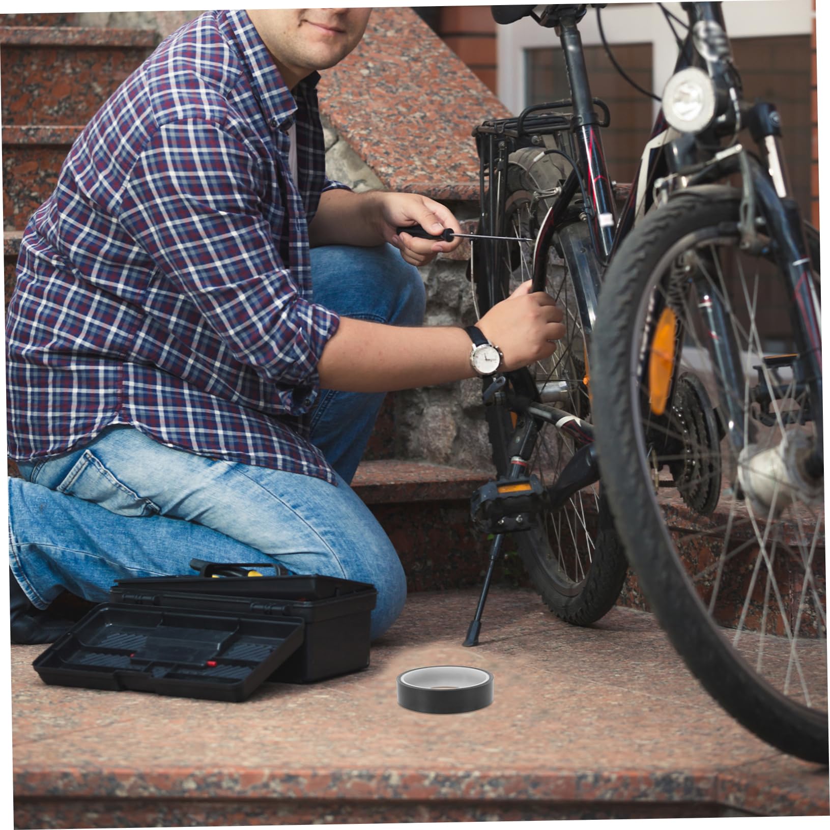 Abaodam 1Roll Wide Bicycle Rim Tape High Pressure Tubeless Tire Liner Rim Strip for Road Bike Protection Durable Bike Supplies for Tire Sealing and Protection