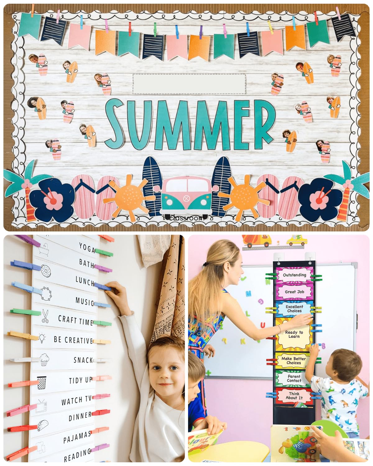 Wäscheklammern aus Holz, robust, für den Außenbereich, große Wäscheklammern, 8,9 cm, 50 Stück, zum Aufhängen von Kleidung, Kleidung, Nähen, Chip-Clips, Cheer Pins für Taschen, Foto, Bild, Kunstwerk