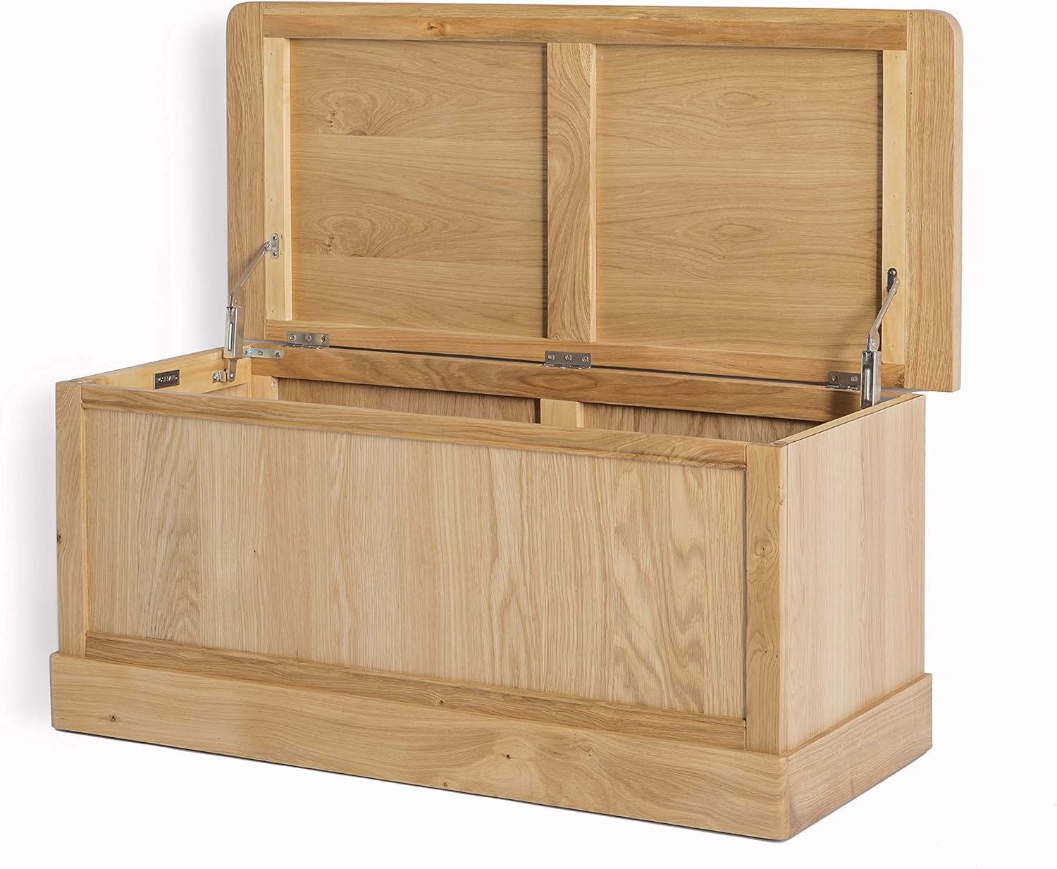 Hampshire Oak Blanket Box, Ottoman Shoe Storage Bench Chest Roseland