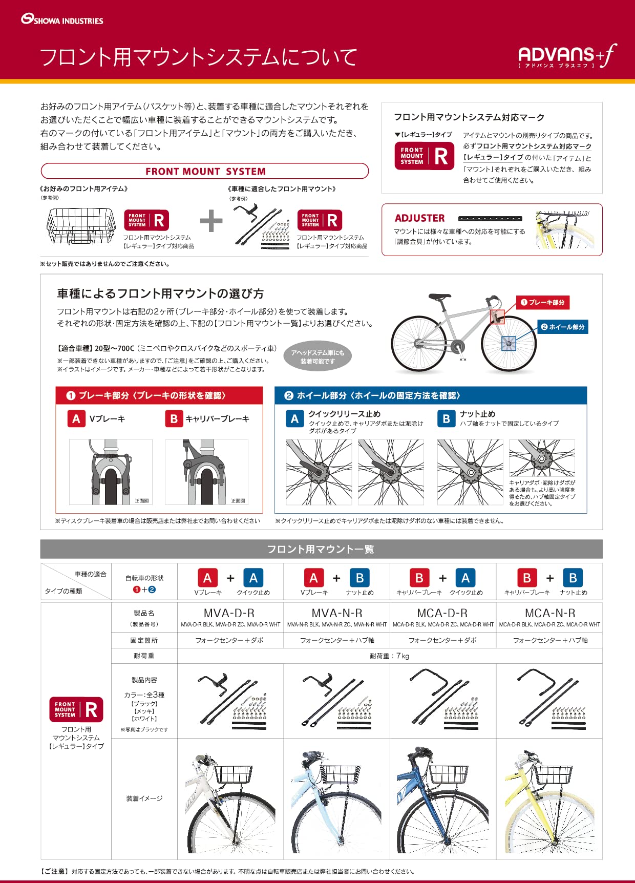 Amazon | showa industries 昭和インダストリーズ 自転車 フロント 