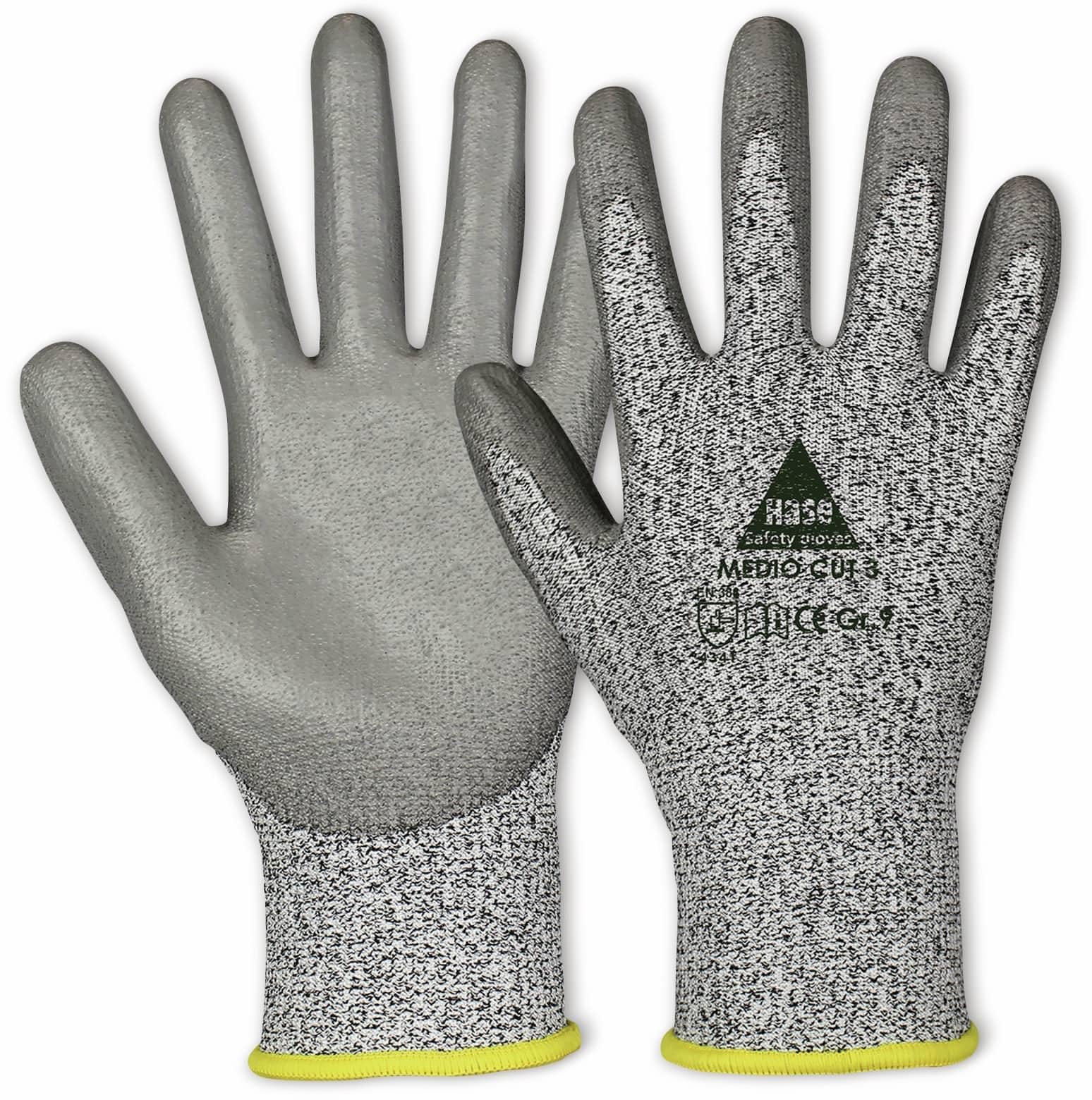 Medio Cut 3 - Guantes de trabajo (protección anticortes, talla 11)