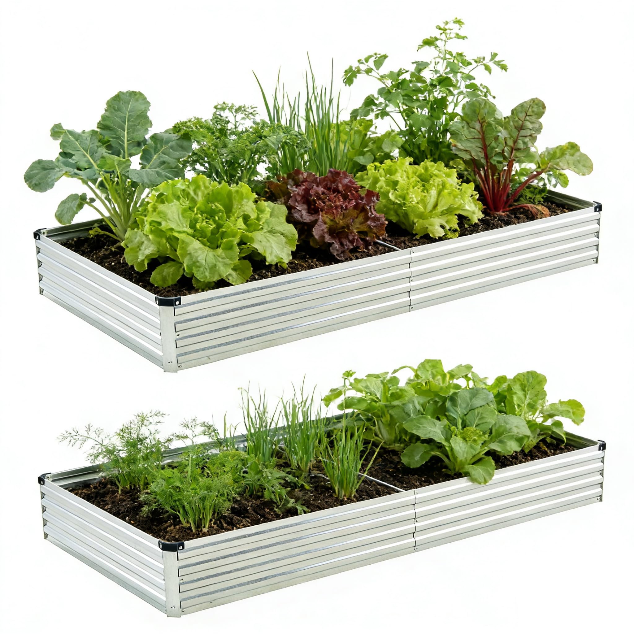 Foxlang 8x4x1ft Raised Garden Bed