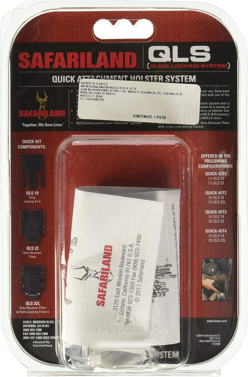 Safariland Quick Locking System Kit Flat Dark Earth QUICK-KIT1-55