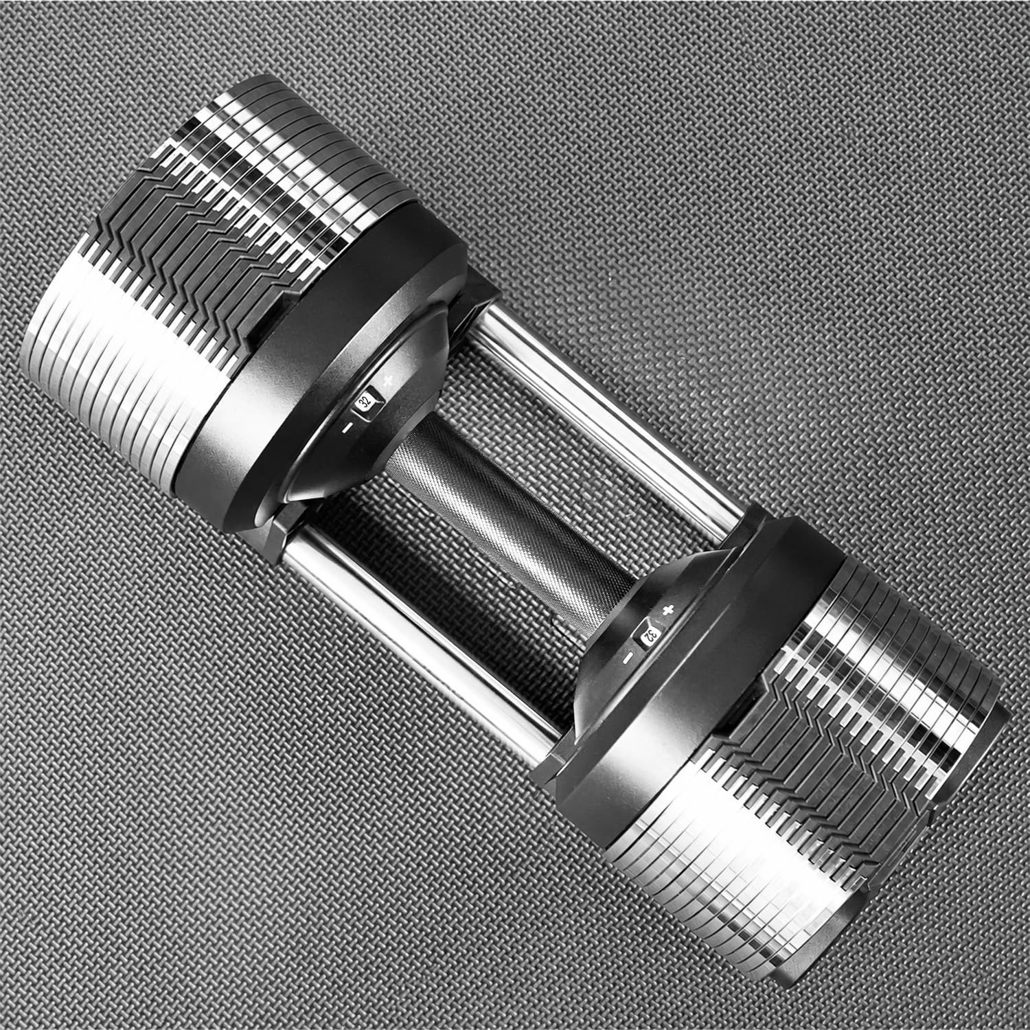 Mancuerna Regulable 24kg | Nova Series | 12kg |18kg | 24kg | 32kg |40kg | 24 Ajustes de Peso | Pesa Individual | Mancuerna Ajustable | Pesa graduable y compacta [NOVA³ LOCK]