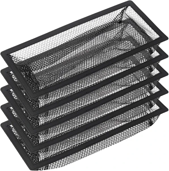 Floor Register Cover Trap, Floor Air Vent Cover Screen for Home Air Vent Filters 5-Pack Floor Vent Mesh Filters Net Trap… (4 x 10 Inch)