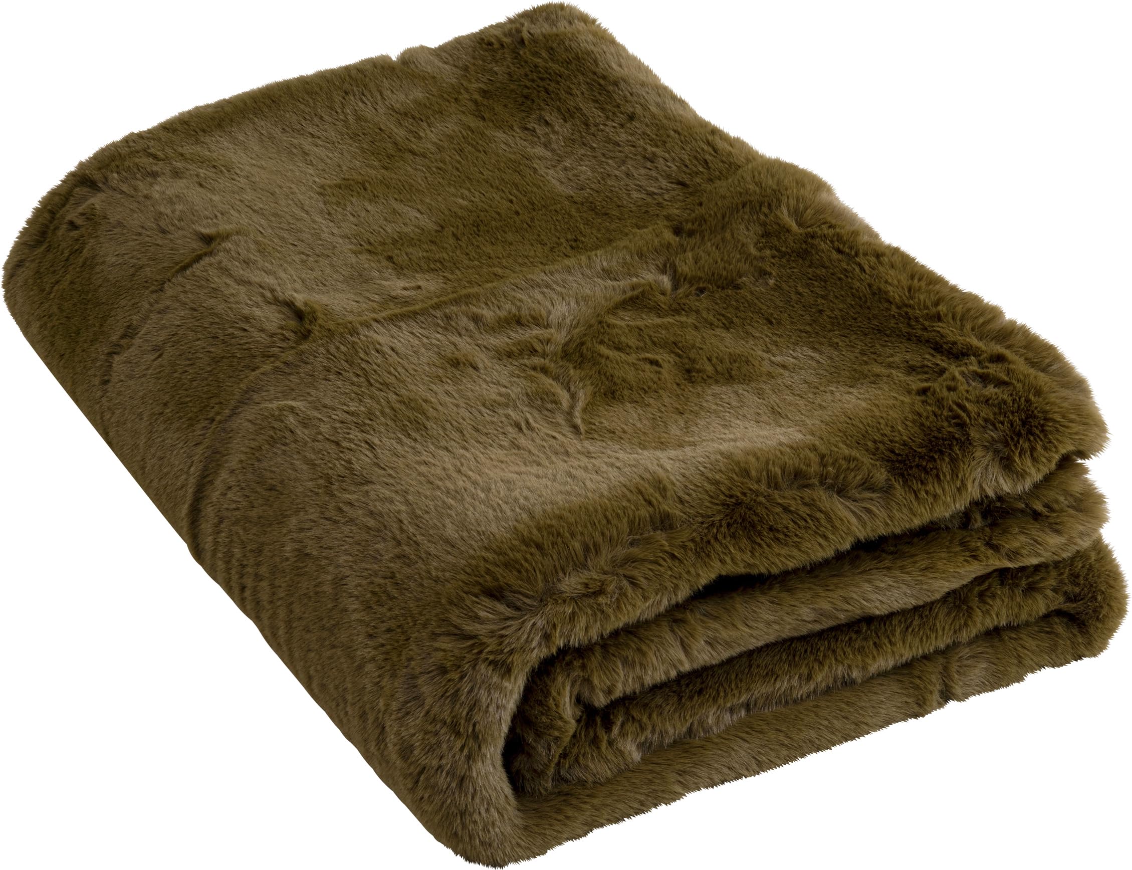 Kare Design Decke Mika, Oliv, Kuscheldecke, Groß, Wohnzimmer, Schlafzimmer, 150x200 cm