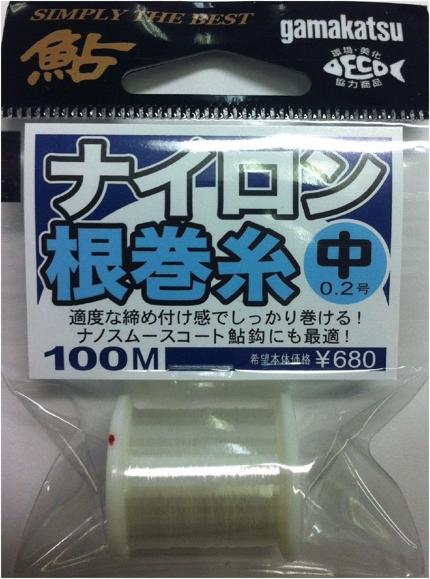 Gamakatsu Nylon Line Root Winding Thread Ayunaka 100m No. 0.2 Natural