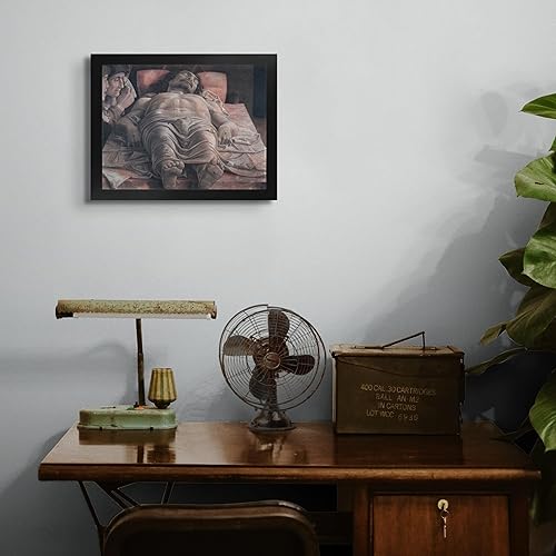 Miniatura 4 de Cabaña perdida La lamentación sobre el Cristo muerto por Andrea Mantegna  Impresión en marco biselado negro  Reproducción de pintura de obras de