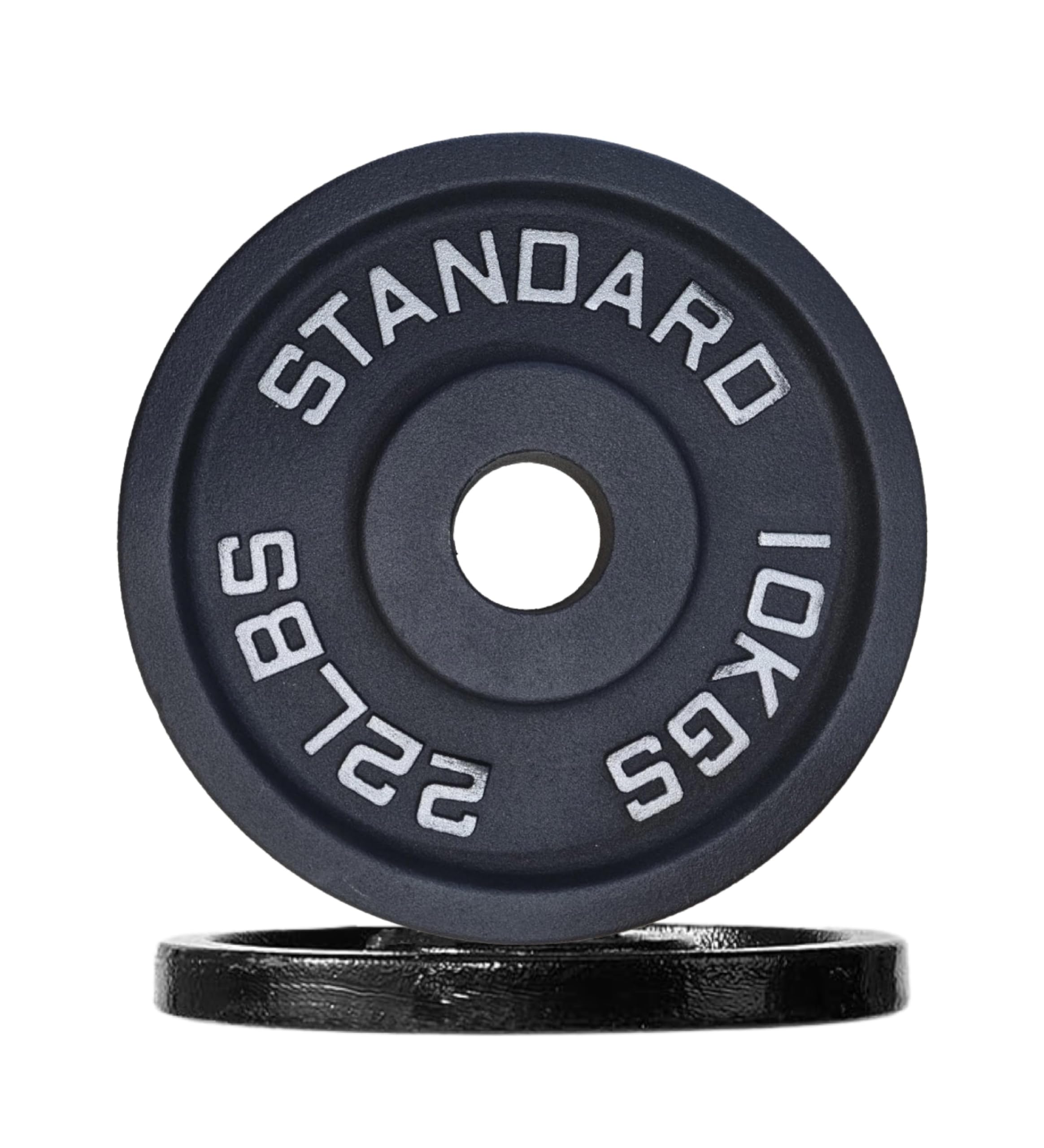 Cast Iron Weight Plates Set 2" Olympic Barbell Home Gym Equipment 1.25kg-25kg Pairs Sets with 5ft-7ft Barbell Strength Training — image 1