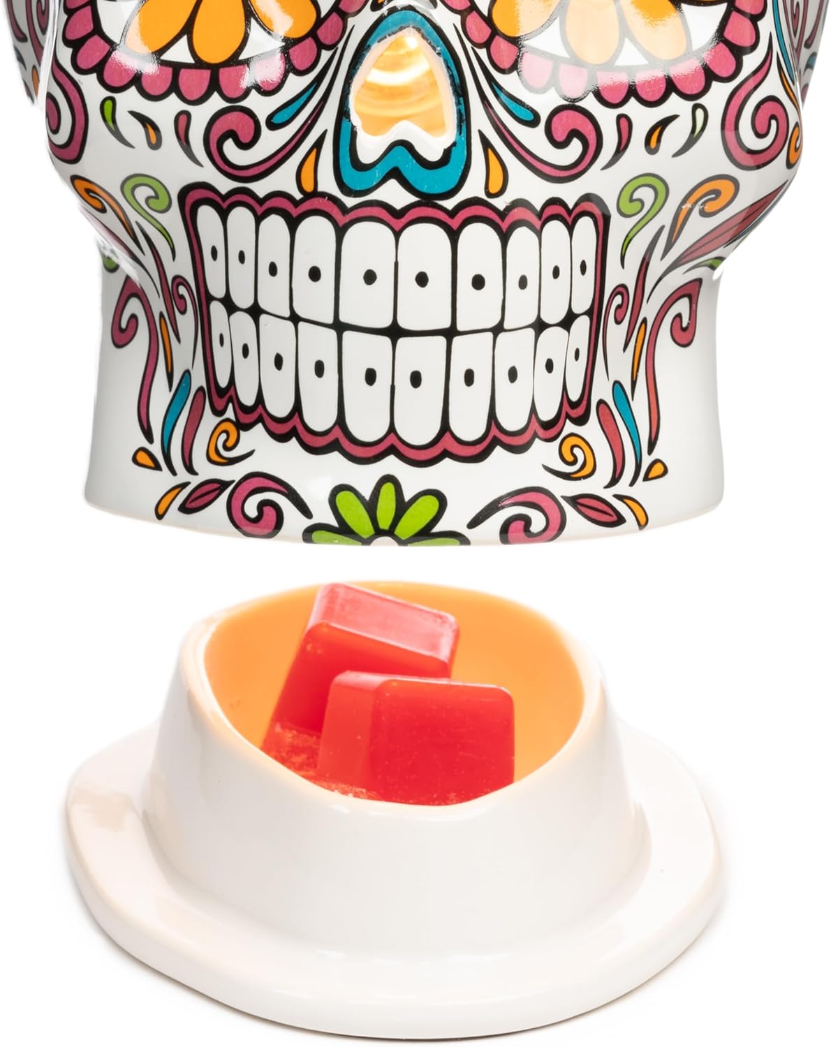 Scentsationals Wax Melt Warmer, for Scented Wax Melts - Day of The Dead Collection Vistoso - Candle Melter for Fragrance Cubes and Tarts