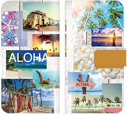 Amazon Co Jp Iphone 11 対応 スマホケース 全機種対応 手帳型 ハワイアン コラージュ 木 Hawaii ビーチ サーフ ハワイ 海 サマー スマートフォン ケース 家電 カメラ