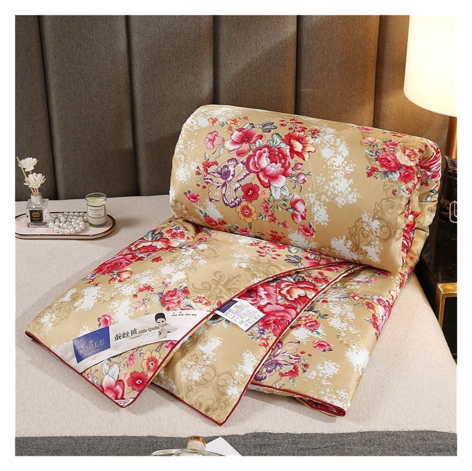 ZZDXW Four Seasons Duvet Printing, Summer Quilt 4.5 Tog， Single Double King Size, duvet Insert，polycotton Fabric Bedding，Down Classic Anti Allergy And Warm Comforter Bed Coverless Duvet, 150x200cm