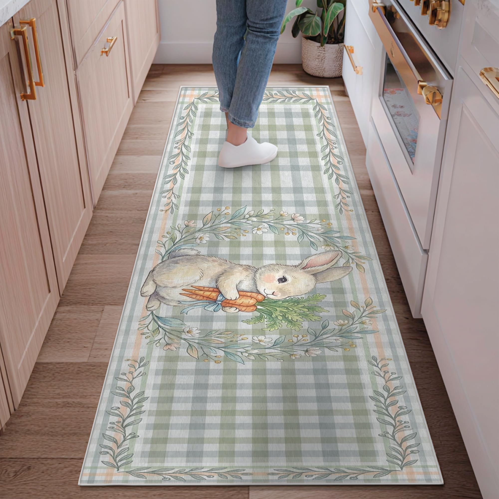 Tapis de couloir doux anti-taches pour protéger le sol de l'entrée ou cuisine
