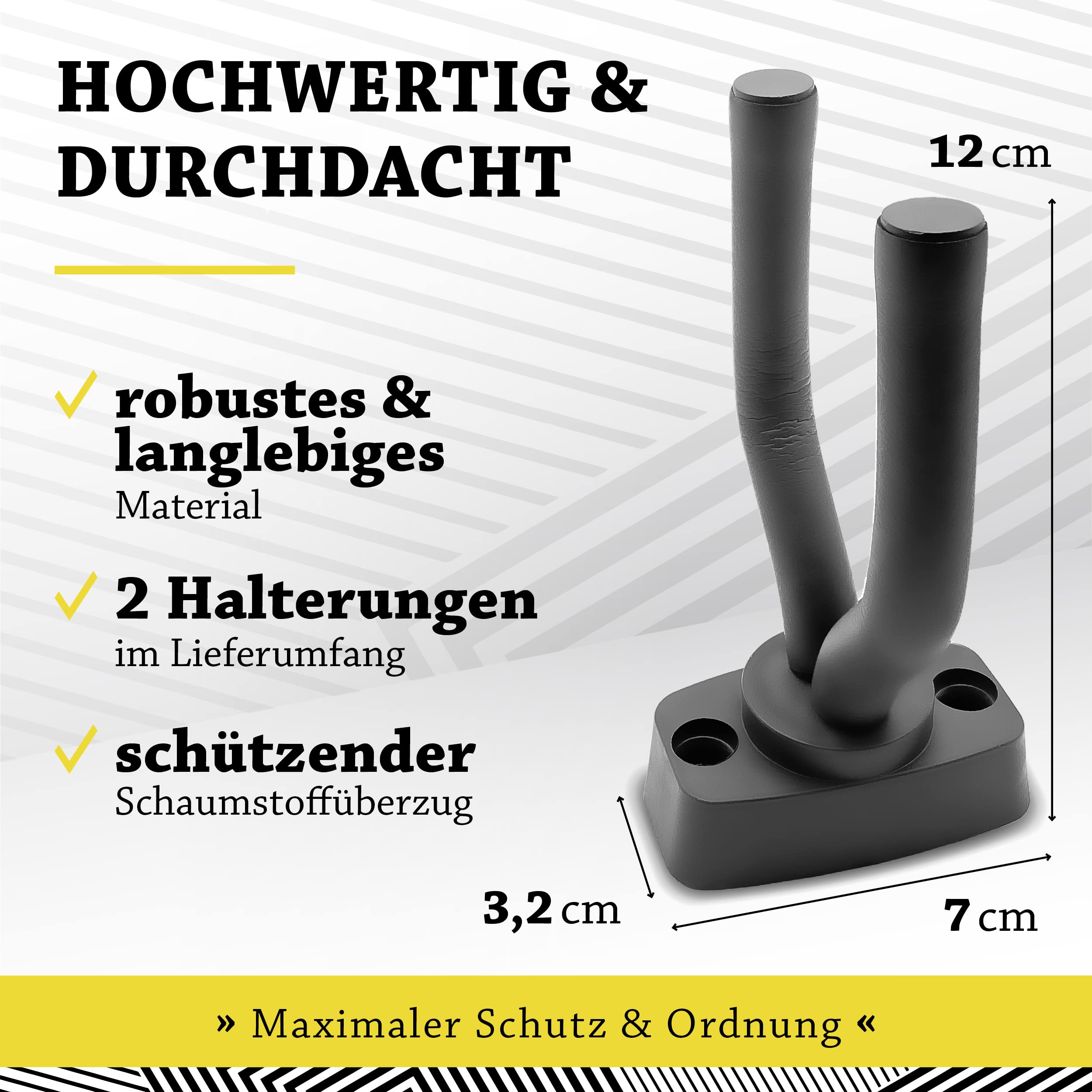 BELFORT® Uchwyt ścienny do gitary [2 sztuki] + szkoła gitarowa — uchwyt ścienny na gitarę – uchwyt ścienny na gitarę, odpowiedni do wszystkich instrumentów strunowych