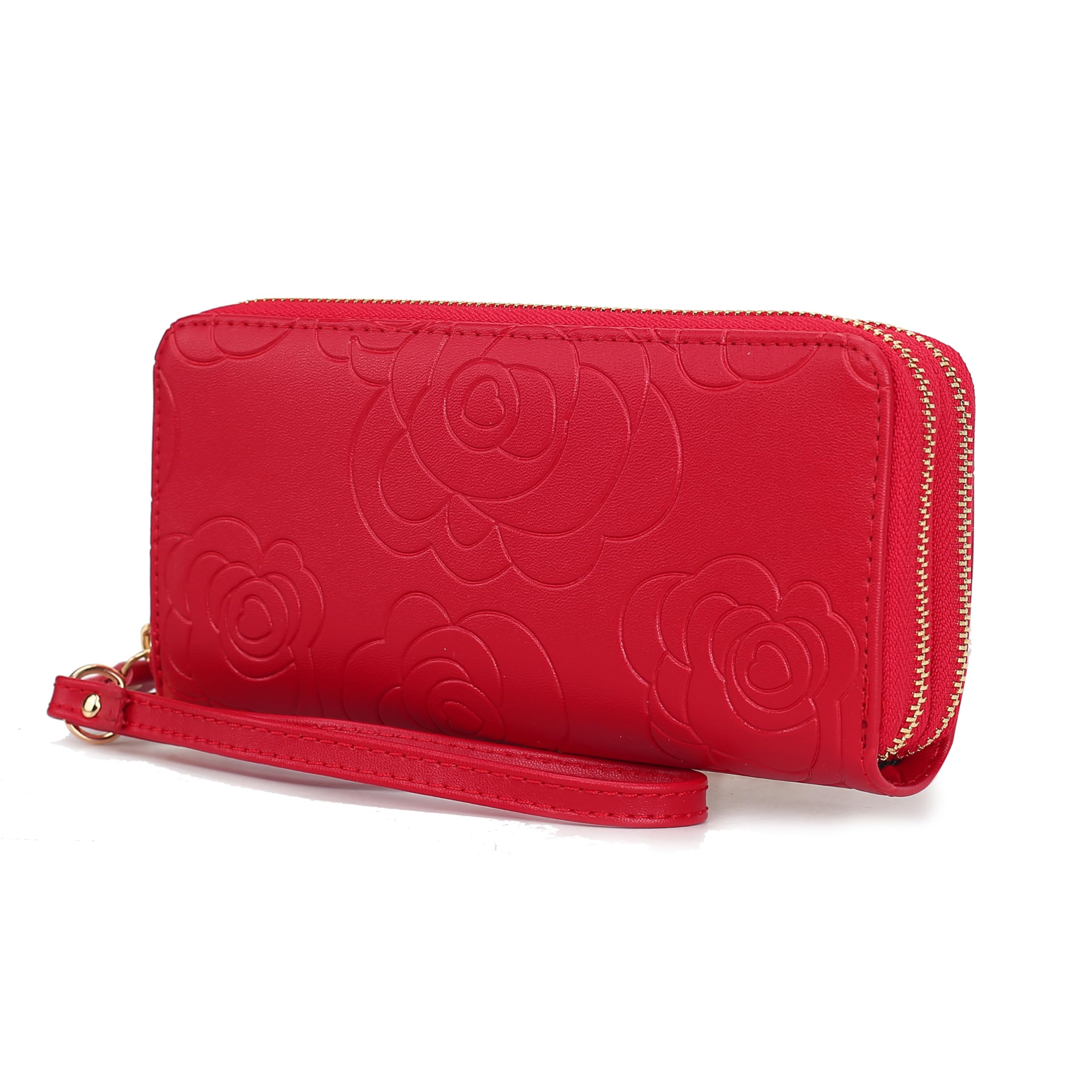 MKF Collection Wristlet Wallet for Women, Small Credit Card Holder with Zipper Coin Pocket Wallet Purse Handbag By Mia K