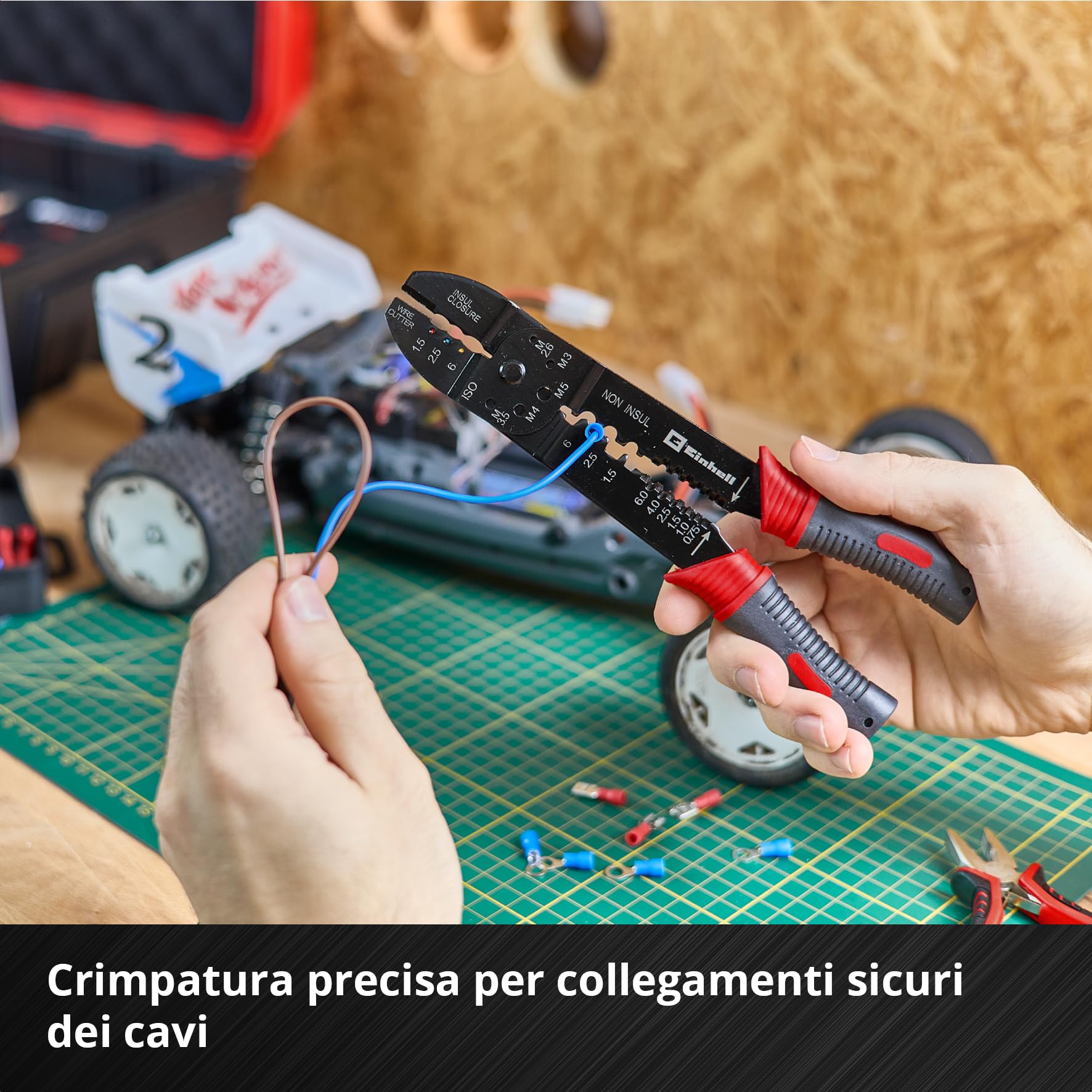 Einhell E-Case 153 pezzi valigetta portautensili Hobby | Riparazione elettronica | pinze elettronica | set capicorda | spazzola metallica | lime | morsetti molla | valigetta sistema