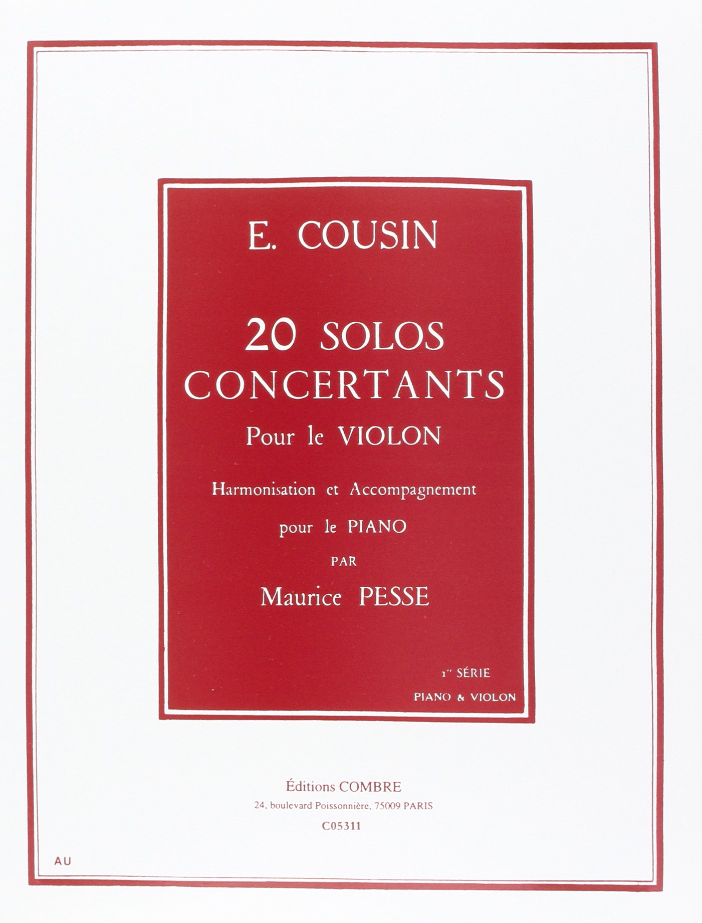Solos concertants (20) serie n1 (1 a 10) --- violon et piano