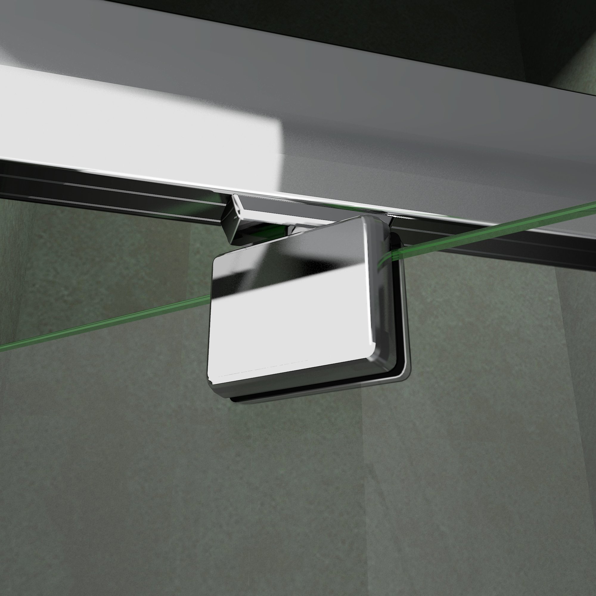 Porte de douche 90x90x185 cm porte pivotante cabine de douche verre securit