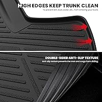 Vista 3 de LASFIT Tapete de maletero para Honda Civic Sedan 2022-2026 y Civic Sedan Hybrid 2025-2026, apto para todo tipo de clima, revestimiento de maletero