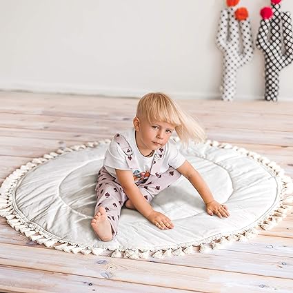 Boho Tapis De Jeu Pour Bebe Tapis De Jeu Avec Pompons Large Tapis De Gym Pour Bebe 100 Coton Et Garnissage Hypoallergenique Fait A La Main Amazon Fr Cuisine Maison Boho Tapis De Jeu Pour Bebe Tapis De Jeu Avec Pompons Large Tapis De Gym Pour Bebe 100 Coton Et Garnissage Hypoallergenique Fait A La Main Amazon Fr Cuisine Maison