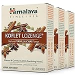Himalaya Koflet Lozenges, Vanilla Chai Flavor, Natural Herbal Cough Drop for Warming Relief and Soothing Comfort, 130 mg, 20 Lozenges,3 Pack