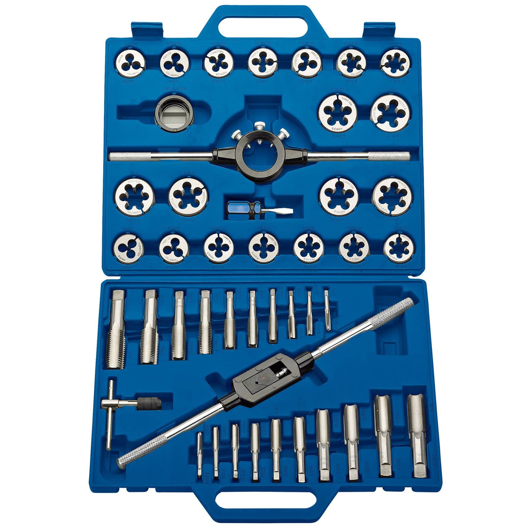 Draper 18523 Metric Tap and Die Set, 42 Pcs , Blue