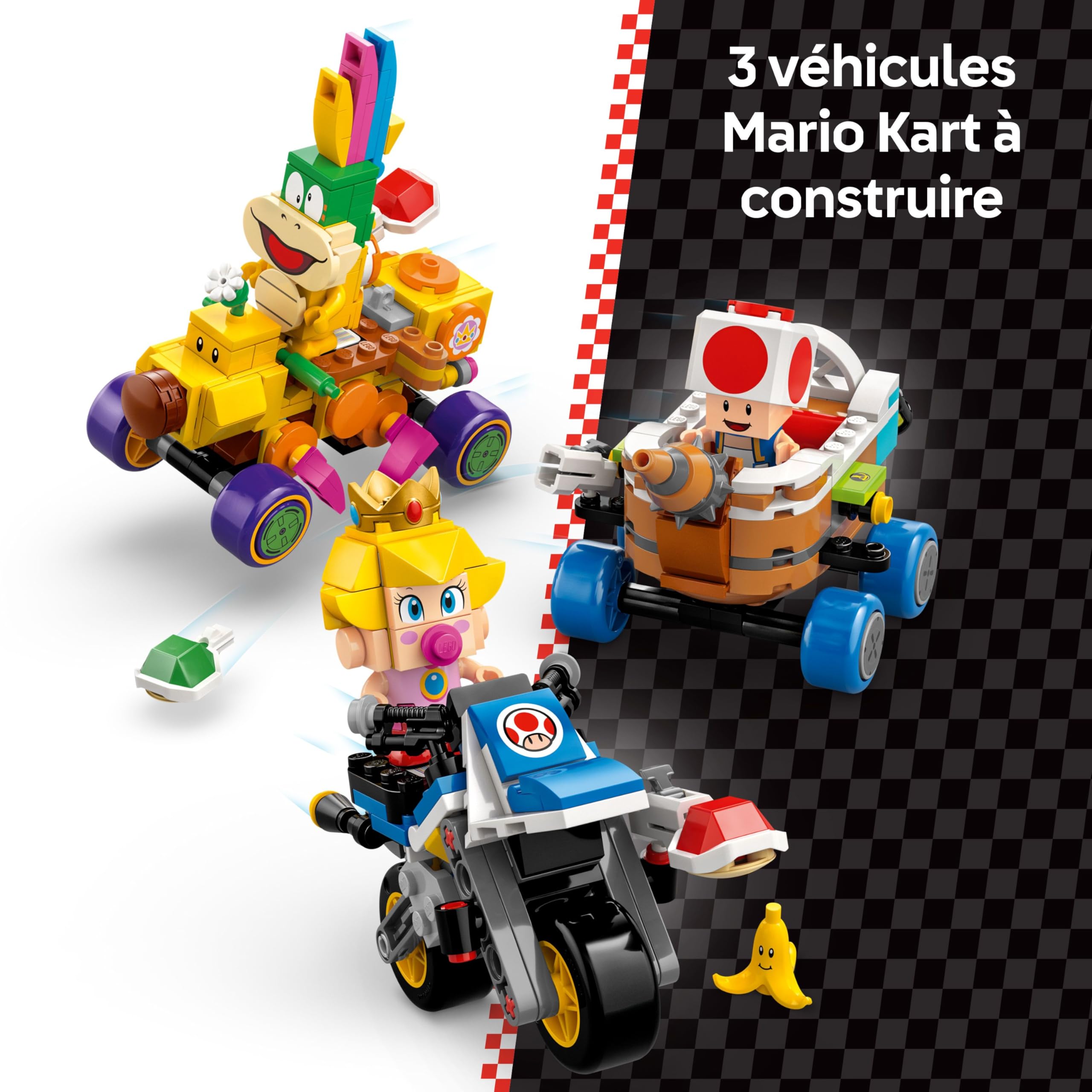 LEGO Super Mario : Mario Kart – Bébé Peach et Ensemble de Grand Prix 72036