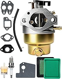Carburateur pour Honda GCV160 GCV135 Pièces Détachées Tondeuse avec Joint pour Honda HRB216 HRS216 HRR216 HRT216 HRZ216 Accessoires Carburateur Filtre à Carburant Bougie Allumage