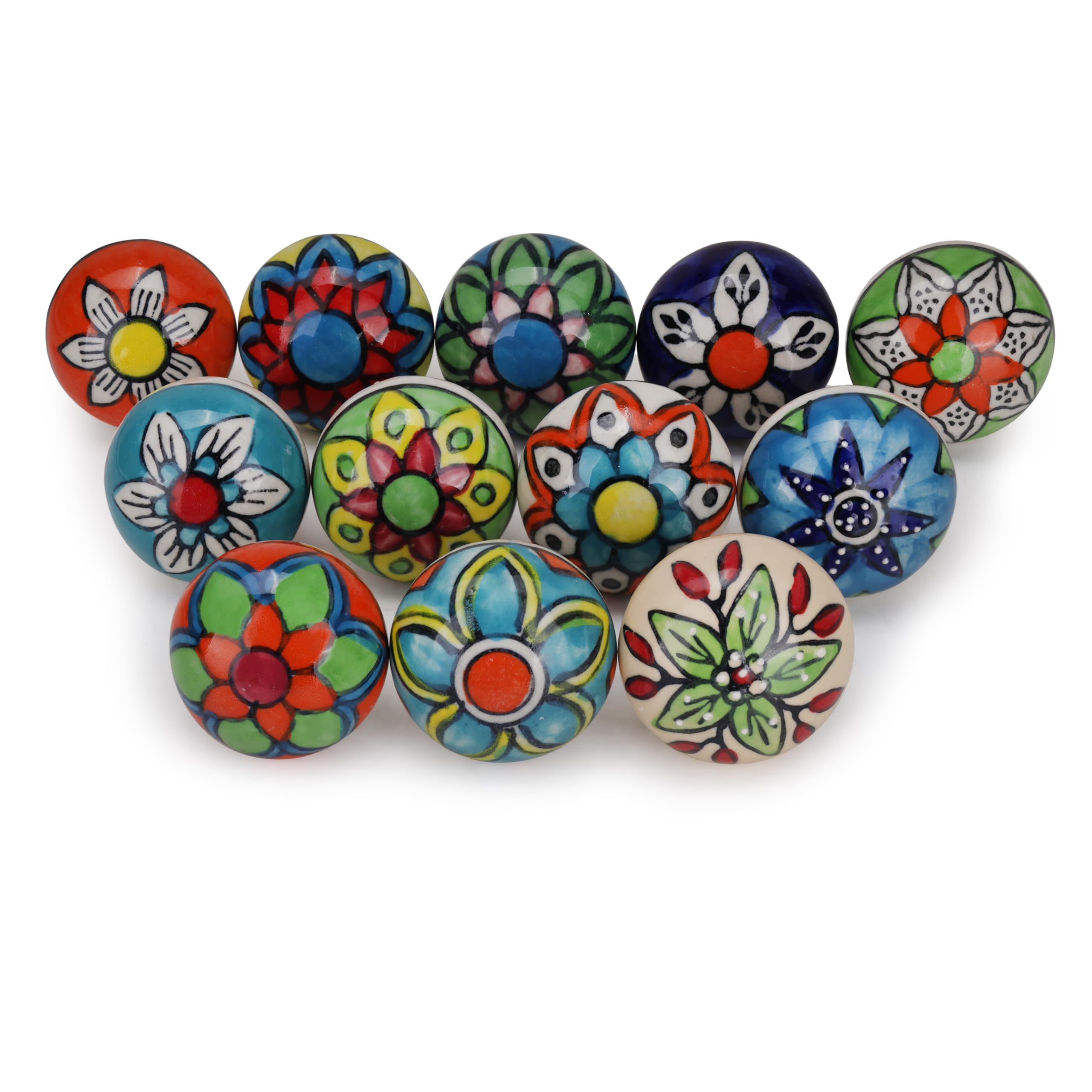 Colorful Ceramic Desk Knobs - Set of 20 -4