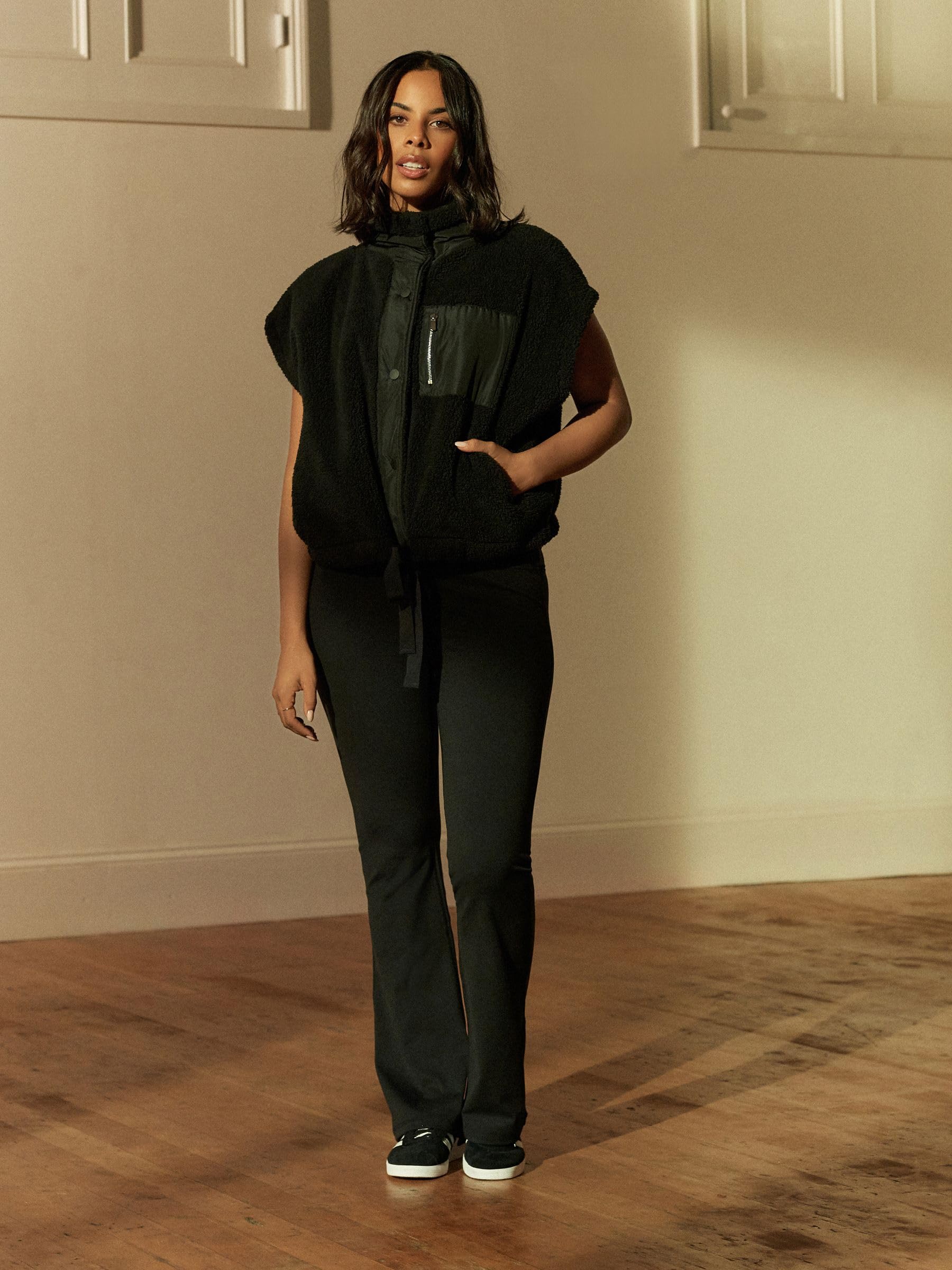 NEXT Mujeres Leggings Acampanados con Cintura Cruzada Active