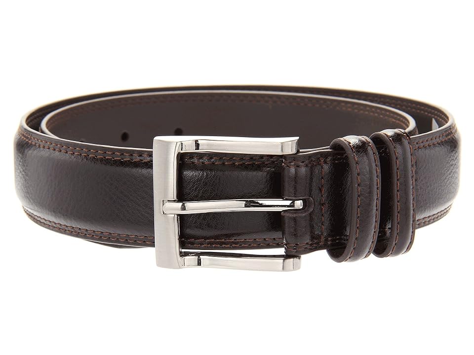 

Florsheim Pebble Grain 32mm Leather Belt (Brown) Men's Belts