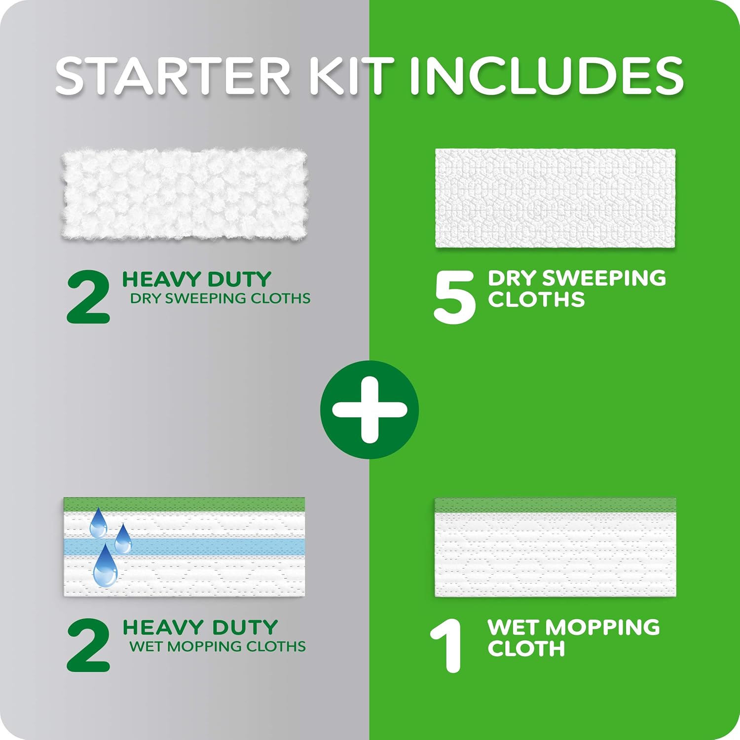 Swiffer 92815 Sweeper® Dry & Wet Floor Mop Starter Kit