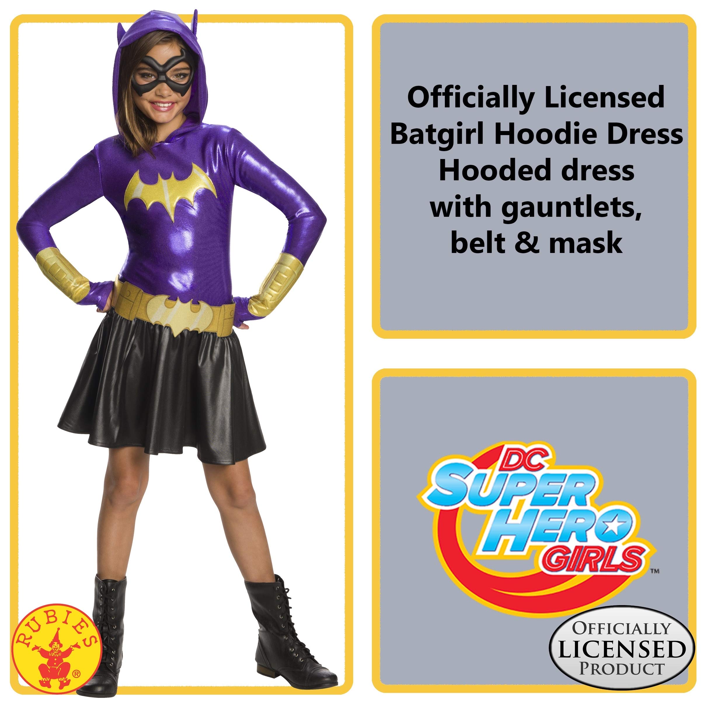 Rubies Disfraz de Batgirl para niña Deluxe - DC Super Hero Girls
