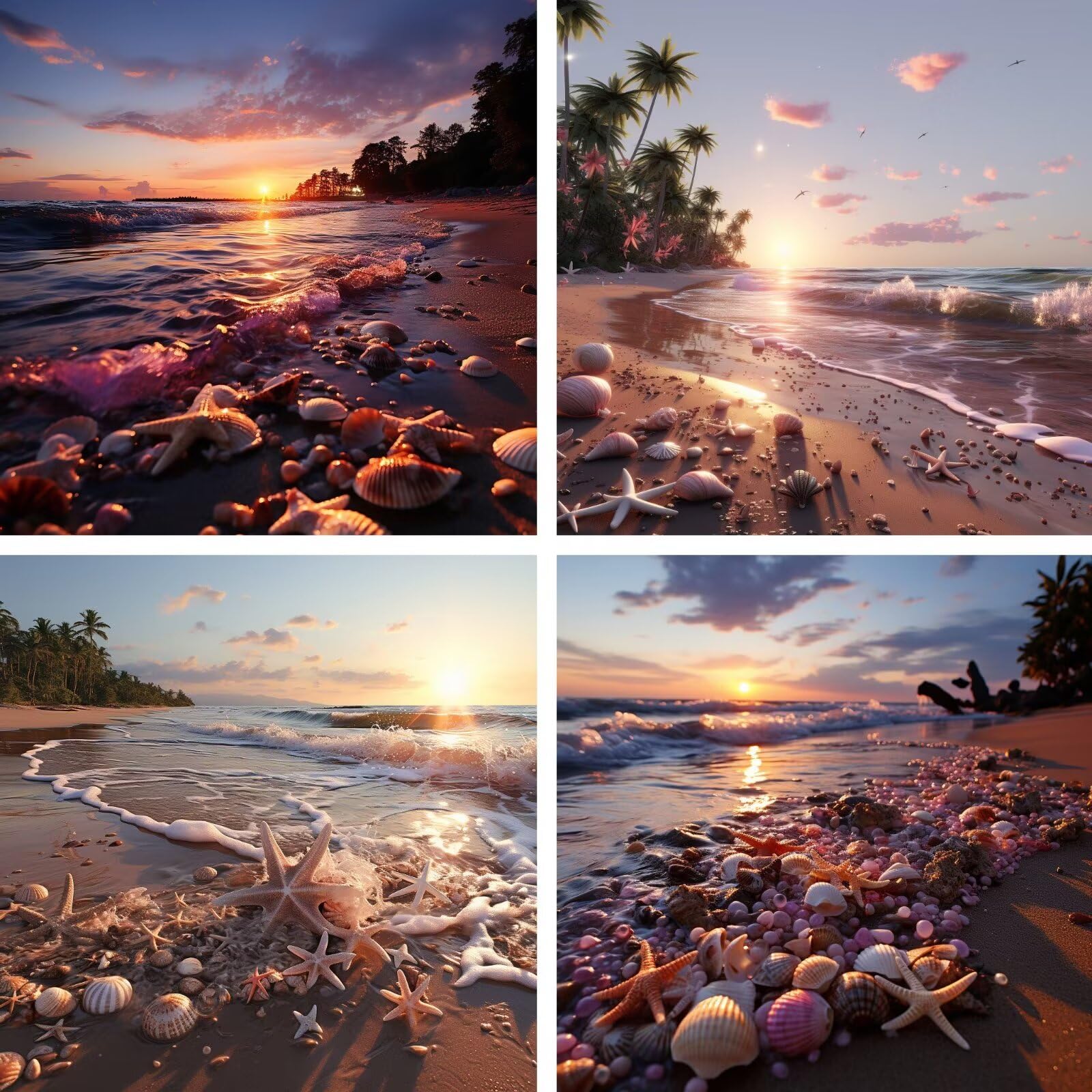 5D Diamond Painting Kit Completo, Tramonto Pittura Diamante Fai Da Te, Disegni con Perline da Attaccare Diamant Painting Grandi Dimensioni, Pittura Diamante Decorazione della Parete Casa(55x110cm)-P13