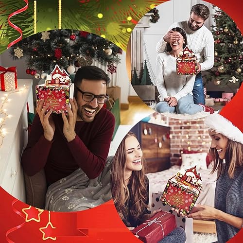 Miniatura 3 de Sbrvaniy Caja de dinero de Feliz Navidad para regalo en efectivo, divertidas cajas de regalo para efectivo, caja sorpresa caja de regalo para