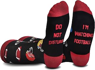 Cavertin Men's Funny Socks Hunting Fishing Football Baseball Gaming Golf Taco Pizza Bacon Christmas Gift for Men