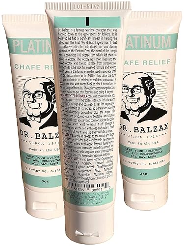Miniatura 6 de Dr. Balzax Platinum Chafe Relief - Anti rozaduras - Crema a polvo - Alivio de rozaduras - 3 tubos
