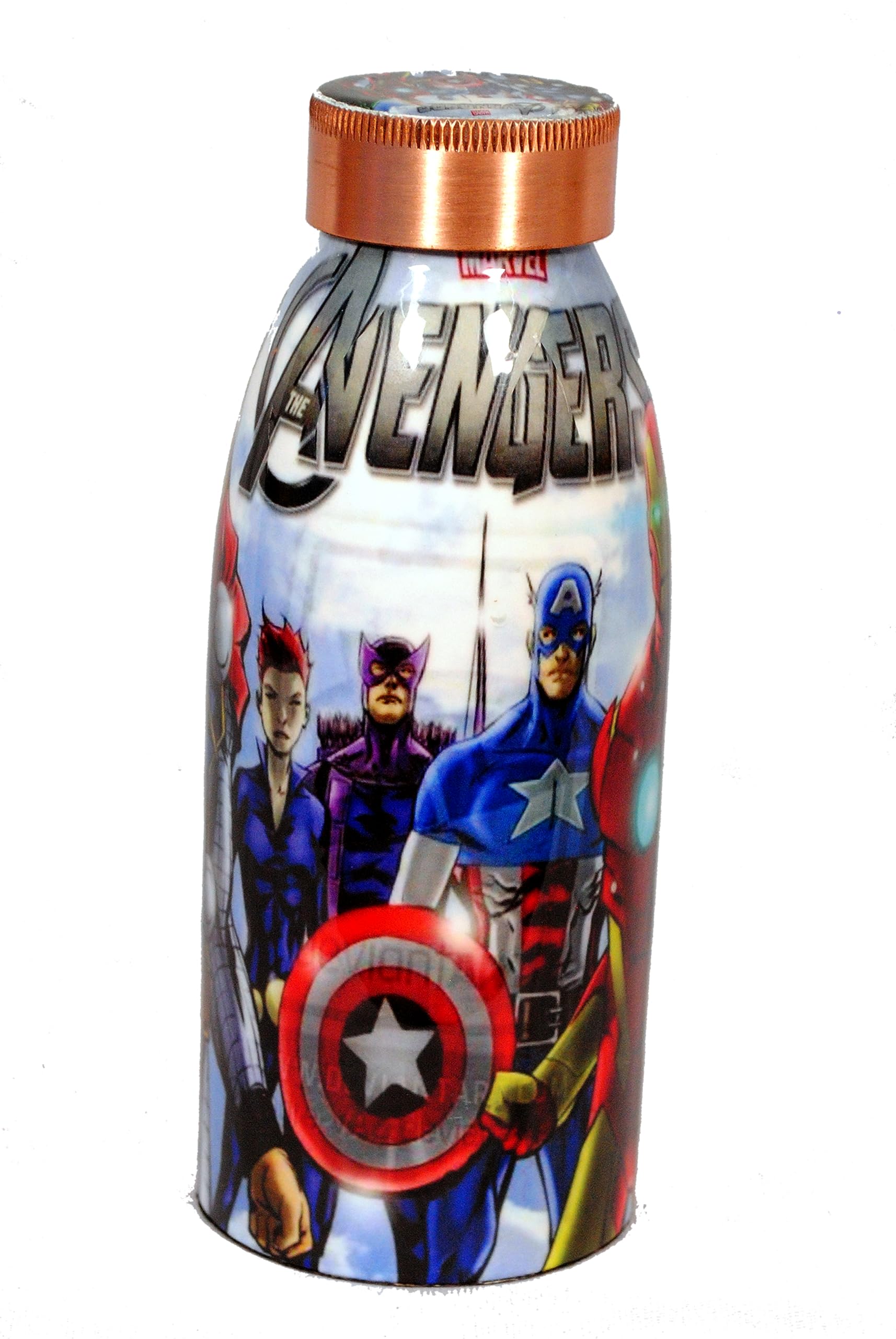Kids Water Bottle 500 ML Copper Multicolor Cartoon Printed Drinking Bottle Leak Proof Pure Hot & Cold Water Bottle For School Travelling Bottle