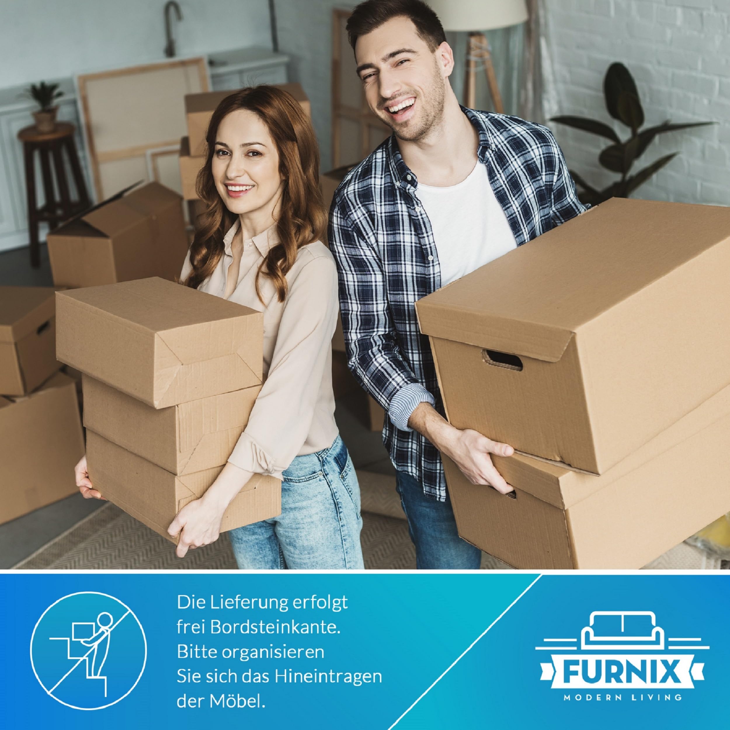 Furnix NEU Wohnwand RIVAY Mediawand Betonoptik Wohnzimmer 4-TLG Komplett-Set mit LED - TV Lowboard, Highboard Vitrine, Wandregal Freistehend - B 270 x H 190 x T 40,2 cm, Farbe Old Wood/Matera