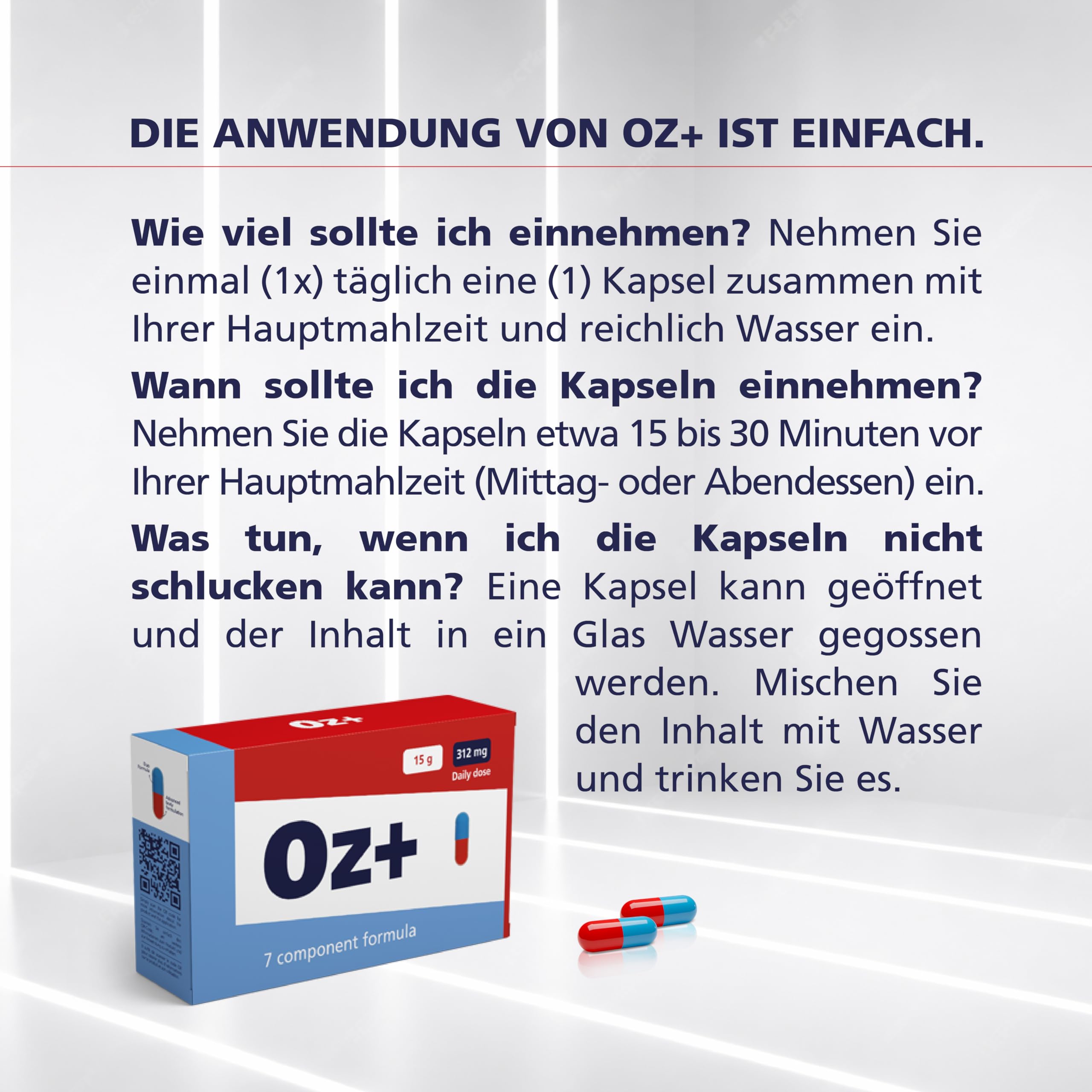 Oz+ Duo Stoffwechsel Kapseln – 7-Komponenten Formel mit Bockshornklee, Capsicum & Zink | Für Männer & Frauen | Vegan, GMO-Frei, Glutenfrei, Laktosefrei | 30 Kapseln (1 Packung)