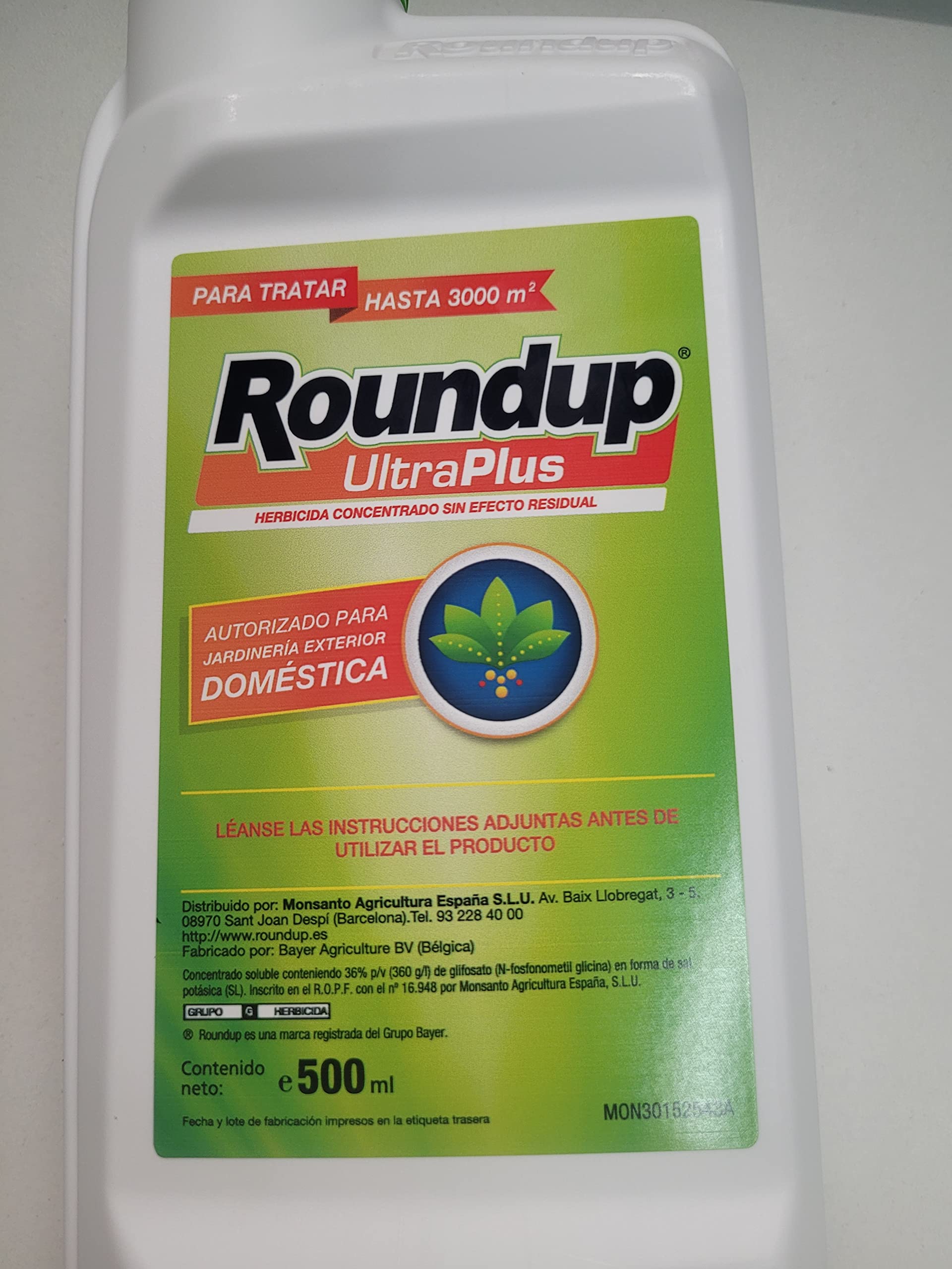 Herbicida Roundup ultraplus 500ml pack de 6 unidades
