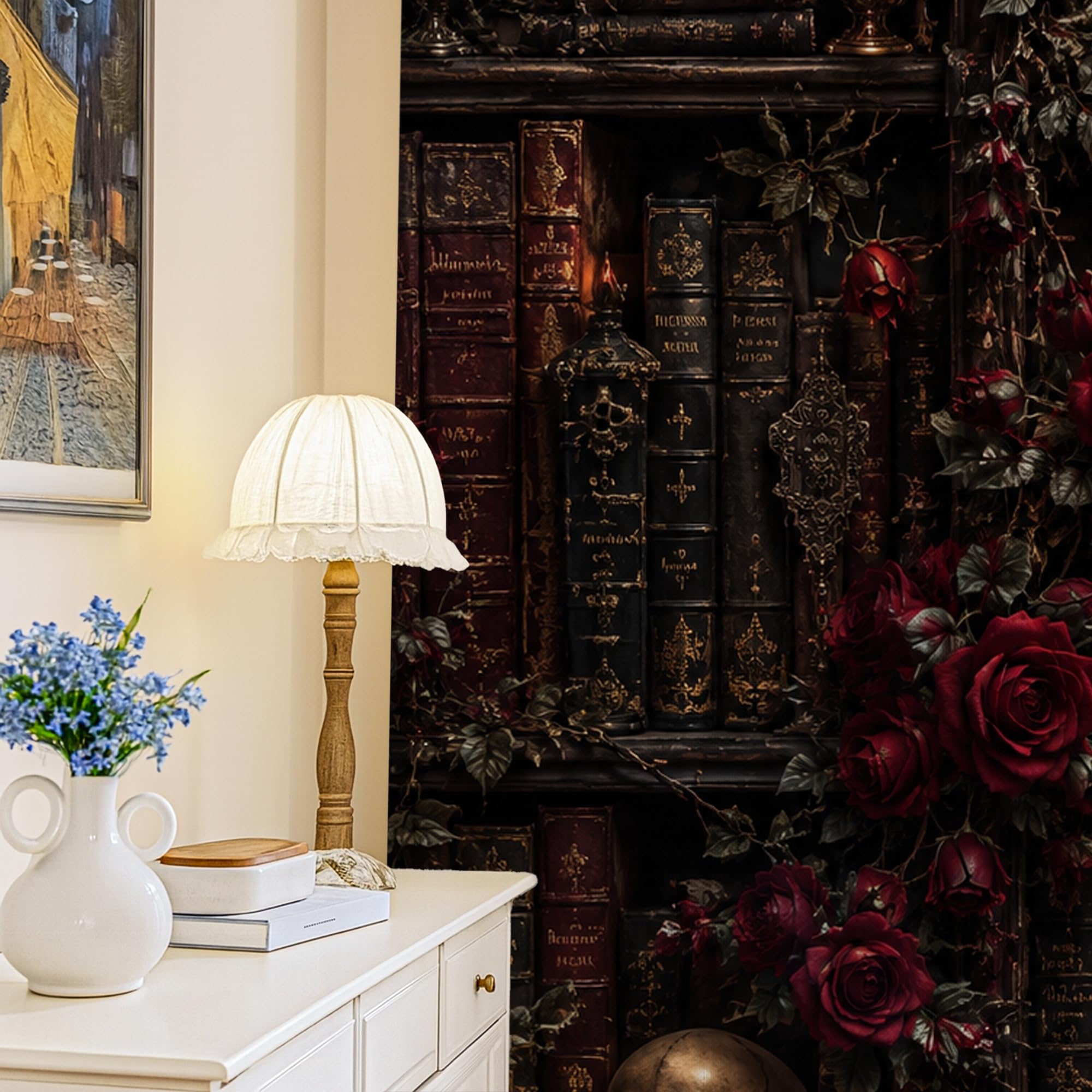 Rideaux occultants pour chambre d'enfant au décor de crâne rose