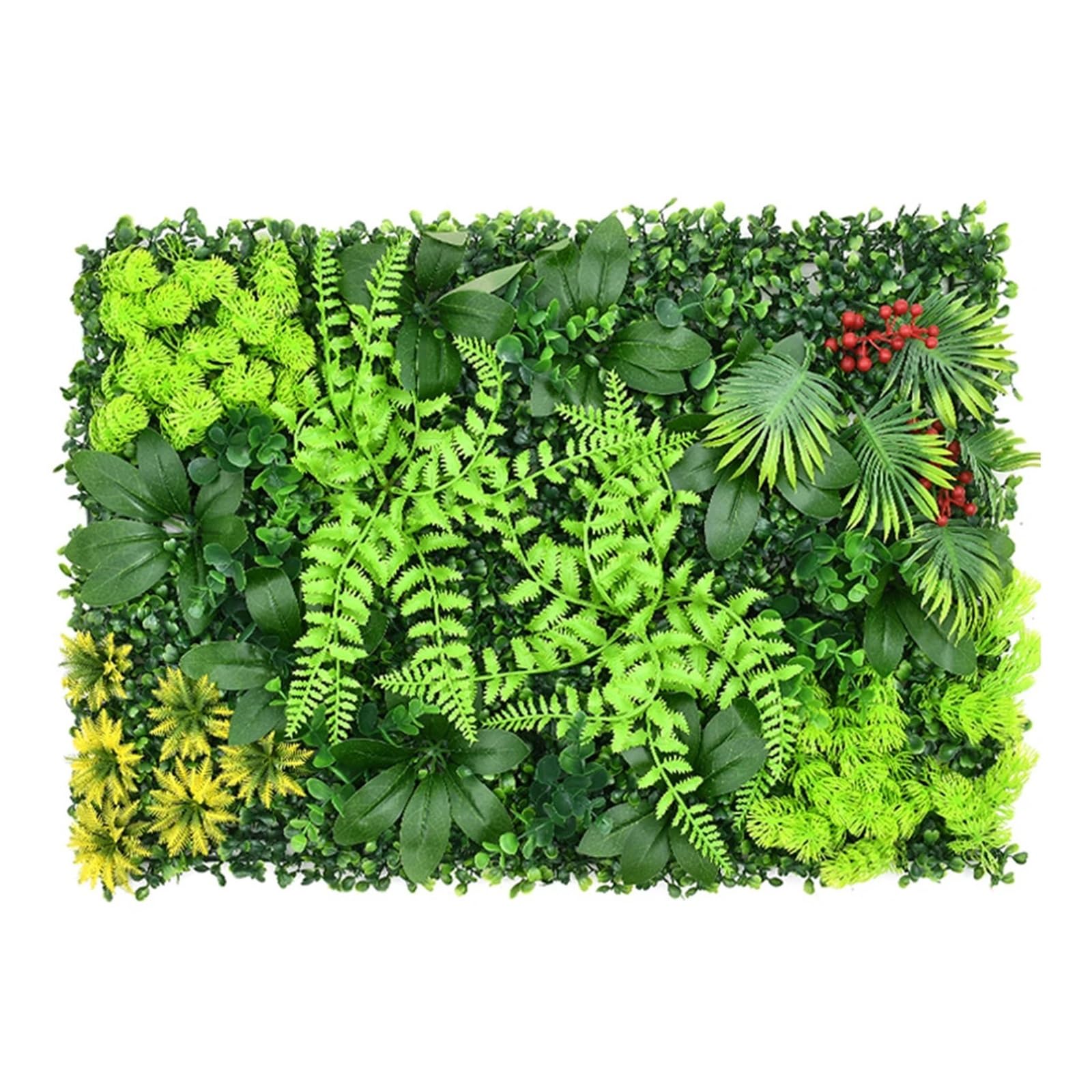 Fausse plante verte suspendue et brise vue de jardin en panneau mural